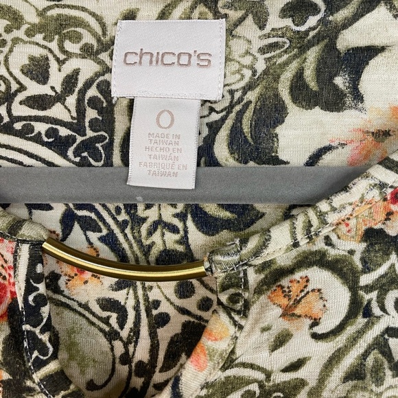 Chico's Multicolor Patterned Top - Picture 3 of 5